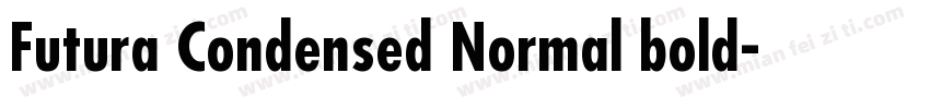 Futura Condensed Normal bold字体转换